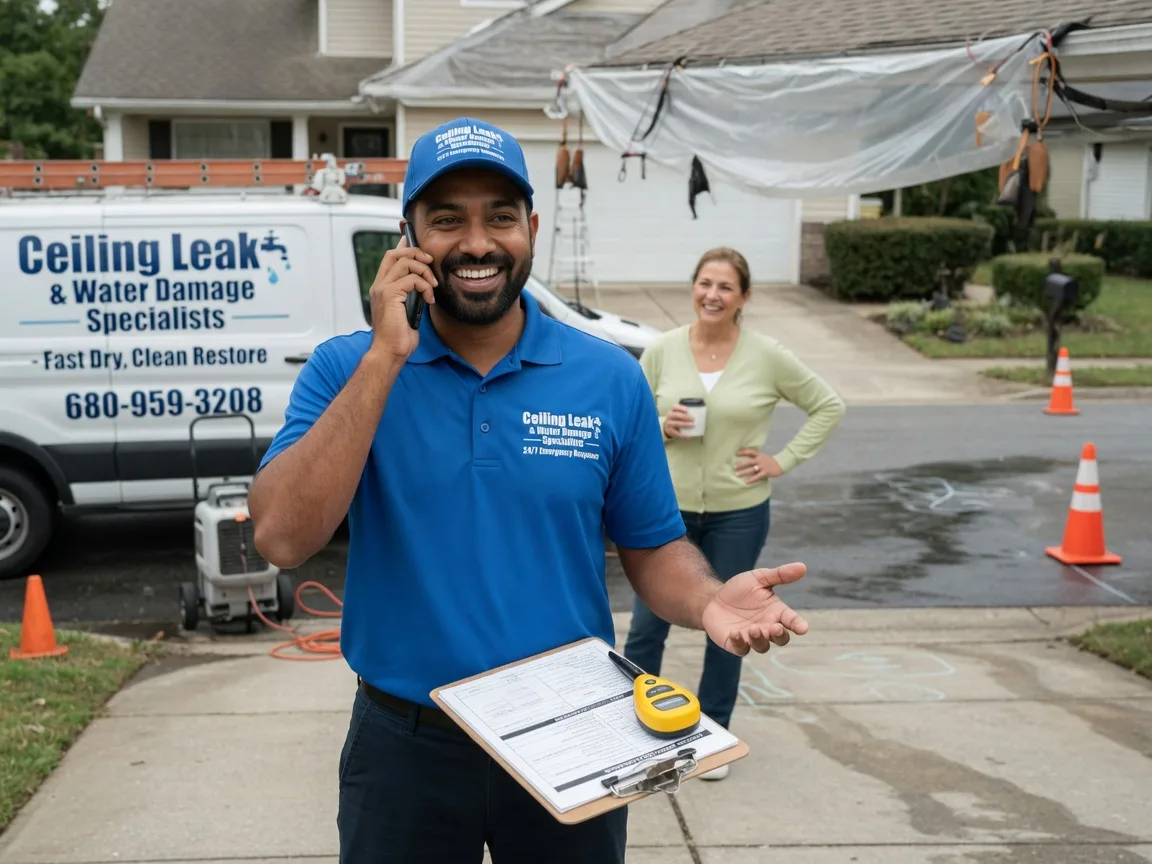 Ceiling Leak Cleanup Spencerville, MD FAQs